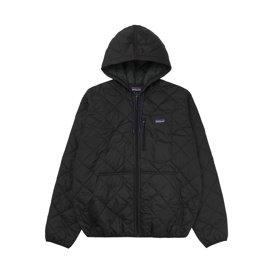 파타고니아 다이아몬드 퀼티드 봄버 후드 블랙(Patagonia Diamond Quilted Bomber Hoody Black)