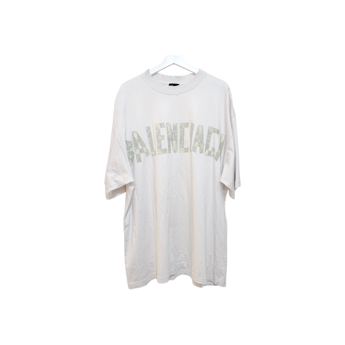 ITEKAHLARF3B Balenciaga Tape Logo T-Shirt