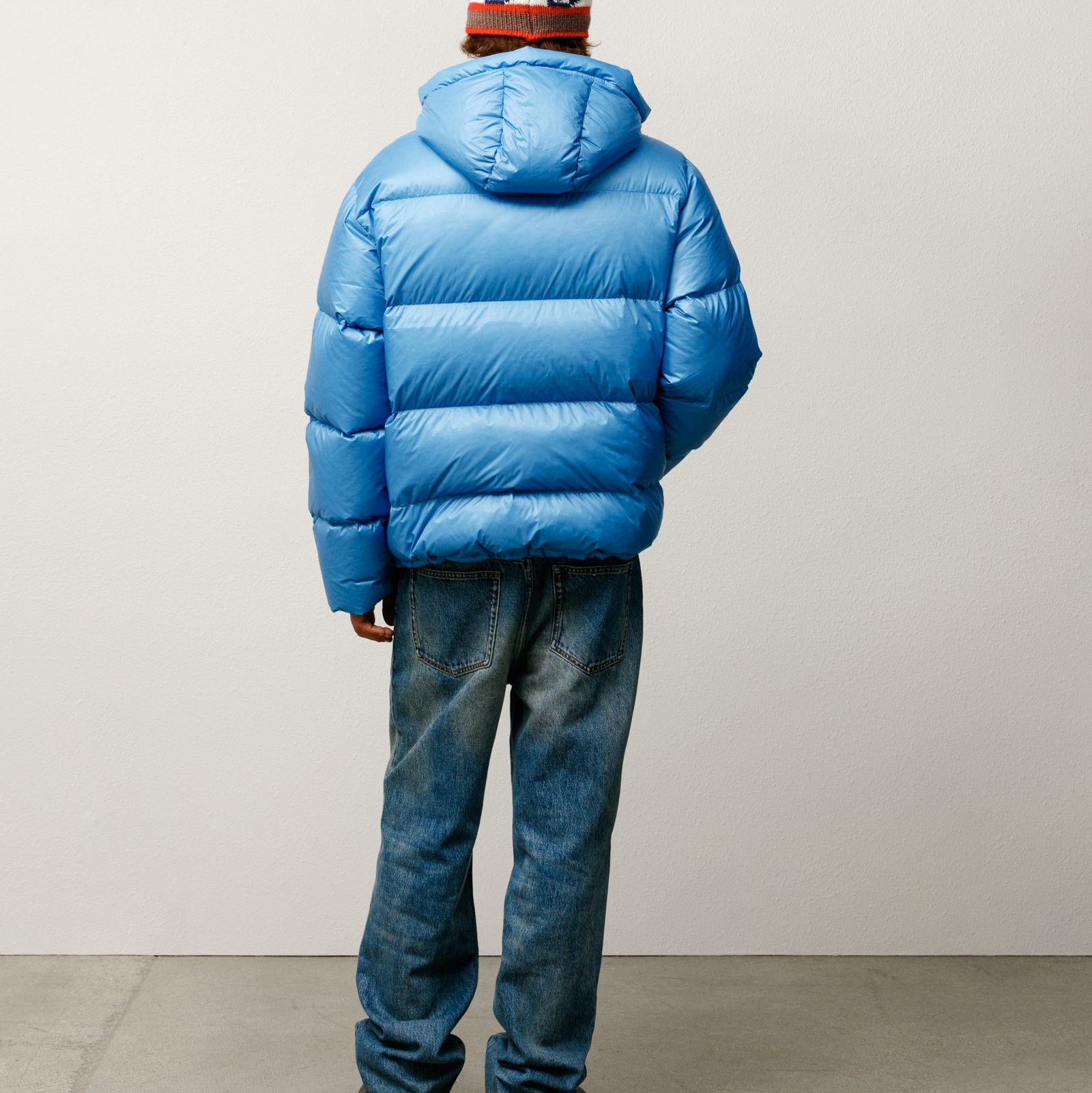 Stussy Micro Ripstop Down Parka Sky Blue 착용 스타일 - 2