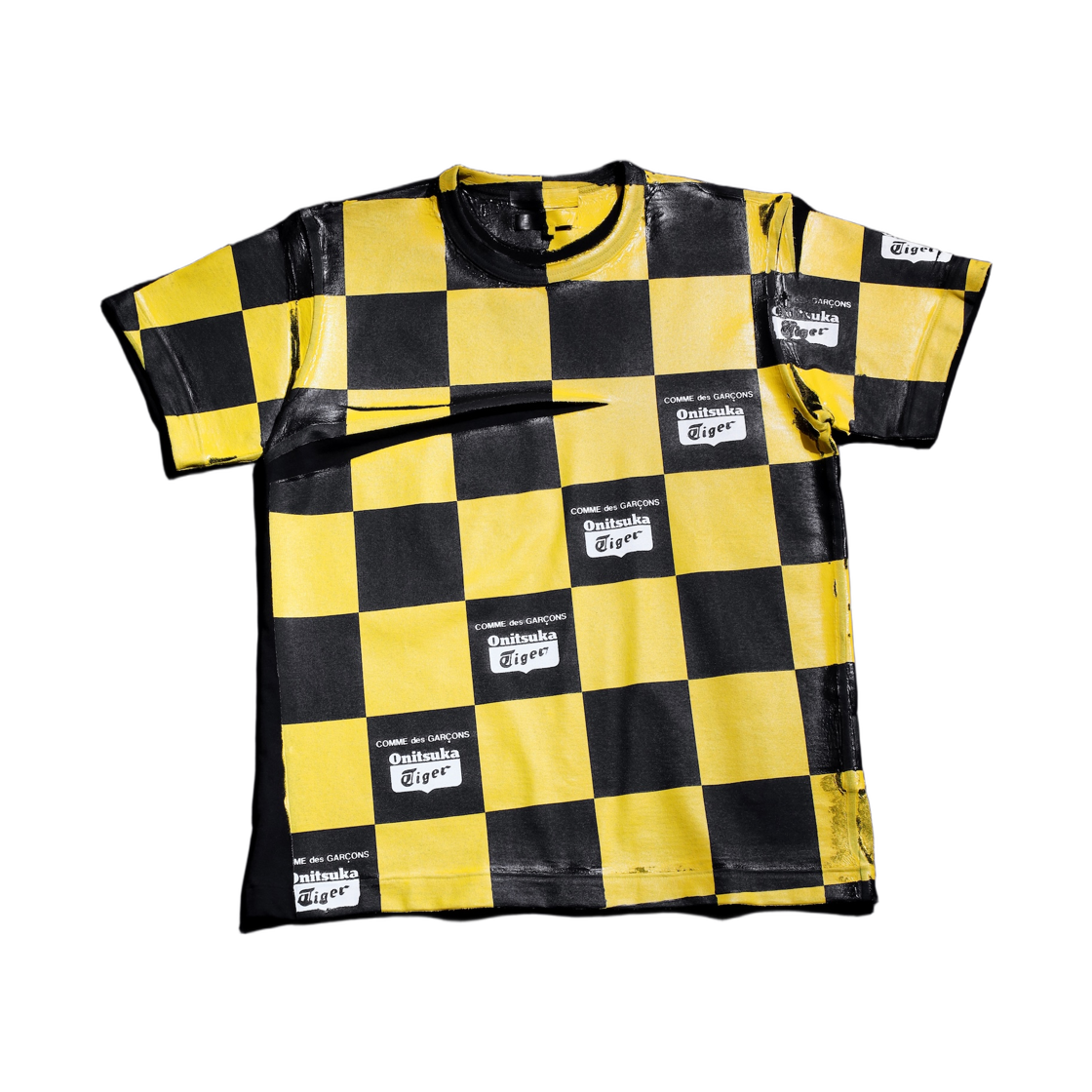 - Onitsuka Tiger x Comme des Garcons Garment Print Short Sleeve T-Shirt Yellow Black