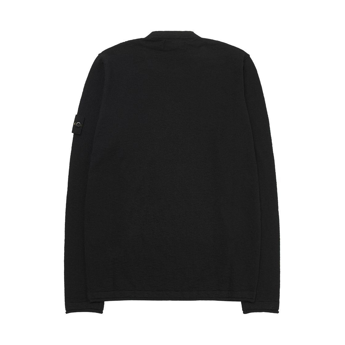 스톤 아일랜드 5100052 오가닉 코튼 나일론 크루넥 스웨터 스몰 롤 디테일 블랙 - 25SS(Stone Island 5100052 Organic Cotton with Nylon Crewneck Sweater with Small Roll Details Black - 25SS) - 2