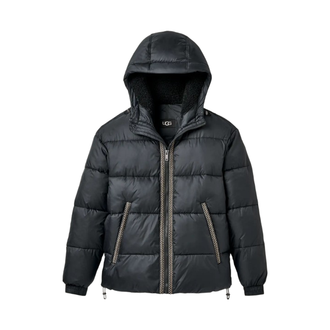 어그 제이든 어그브레이드 퍼퍼 자켓 블랙(UGG Xayden UGGbraid Puffer Jacket Black)