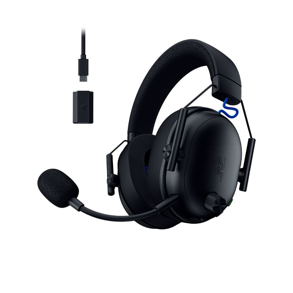 레이저 블랙샤크 V3 플레이스테이션 공식라이센스 PS5/PC겸용 무선 게이밍 헤드셋 블랙(Razer Blackshark V3 for Playstation Black)