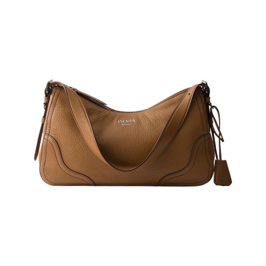 프라다 에이미 라지 레더 숄더백 카라멜(Prada Aimee Large Leather Shoulder Bag Caramel) - 1