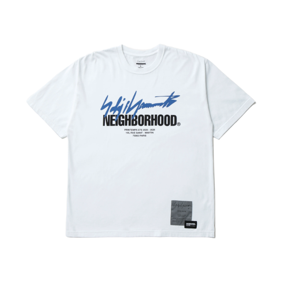 네이버후드 x 요지 야마모토 티셔츠 숏슬리브-2 화이트(Neighborhood x Yohji Yamamoto T-Shirt S/S-2 White)
