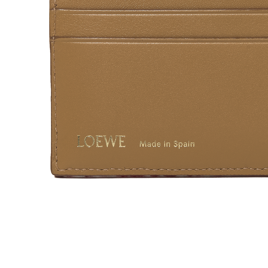 로에베 플레인 자카드 카프스킨 카드 홀더 레드(Loewe Plain Card Holder in Jacquard and Calfskin Red) - 4
