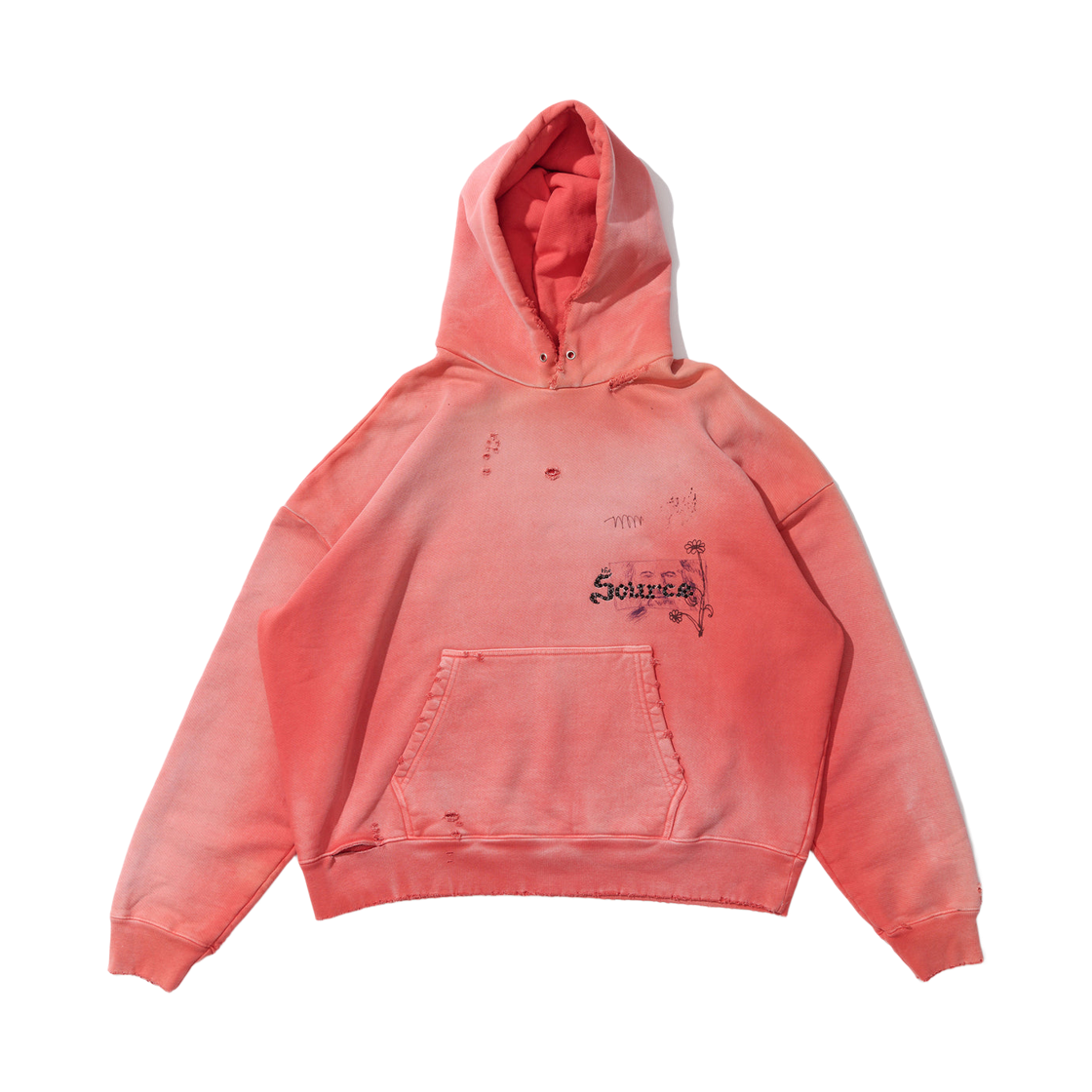 팔리 할리우드 소스 패밀리 후드 오렌지(Paly Hollywood Source Family Hoodie Orange)