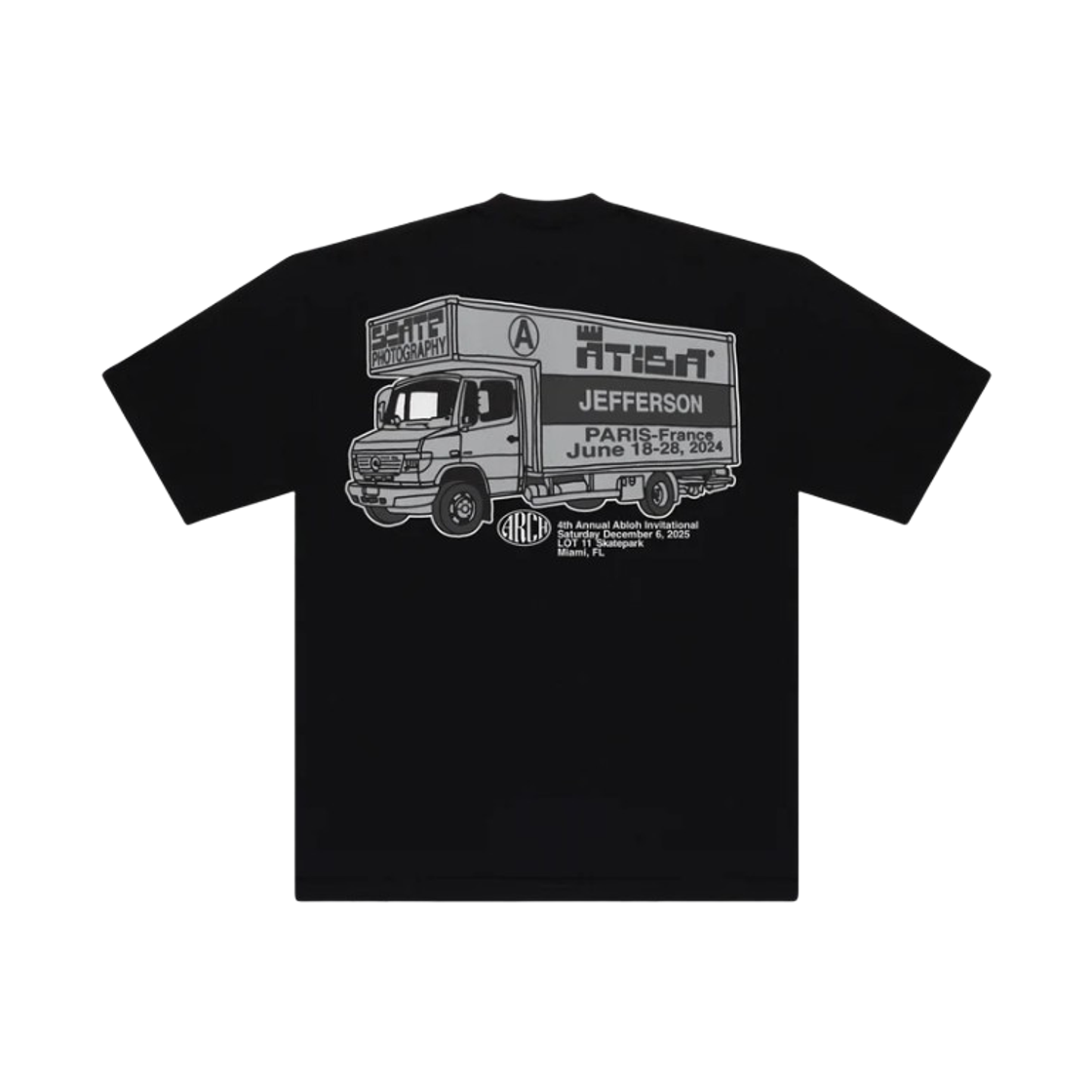 트래비스 스캇 캑터스 잭 x 아치 트라스로키 티셔츠 블랙(Travis Scott Cactus Jack x ARCH Traslochi T-Shirt Black) - 1