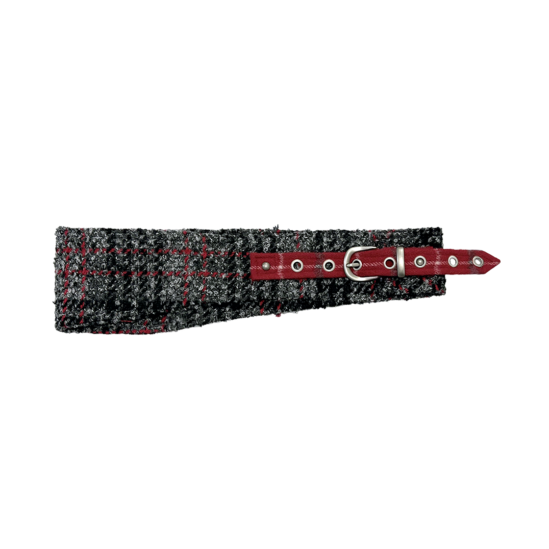 솜속 헤일로 콘트라스트 체크 벨트 챠콜(SOMSOC Halo Contrast Check Belt Charcoal)