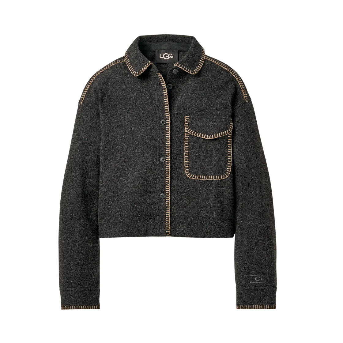 1172213-BHTHR (W) UGG Toria Jacket Black Heather