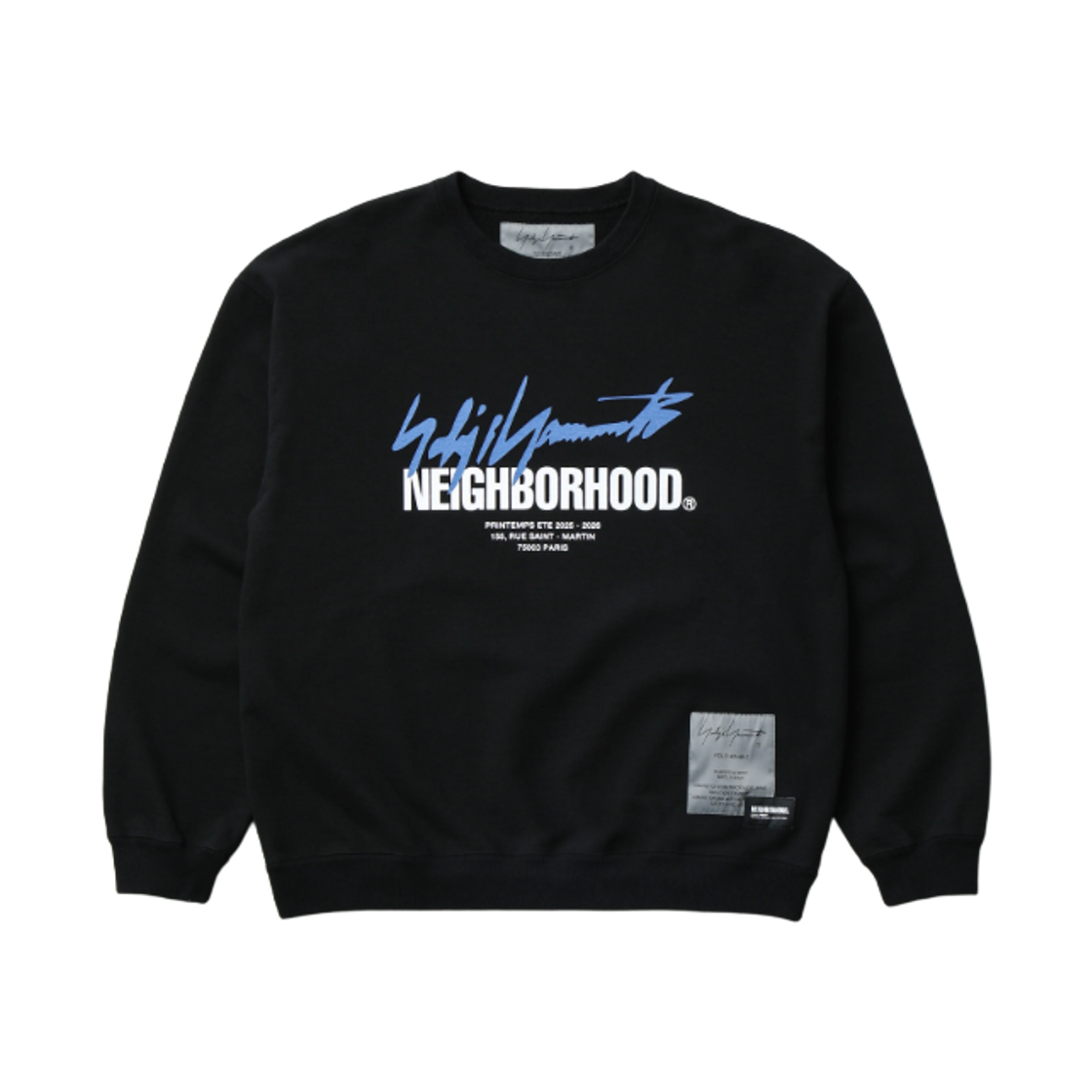 네이버후드 x 요지 야마모토 롱슬리브 스웨트셔츠 블랙(Neighborhood x Yohji Yamamoto L/S Sweatshirt Black)