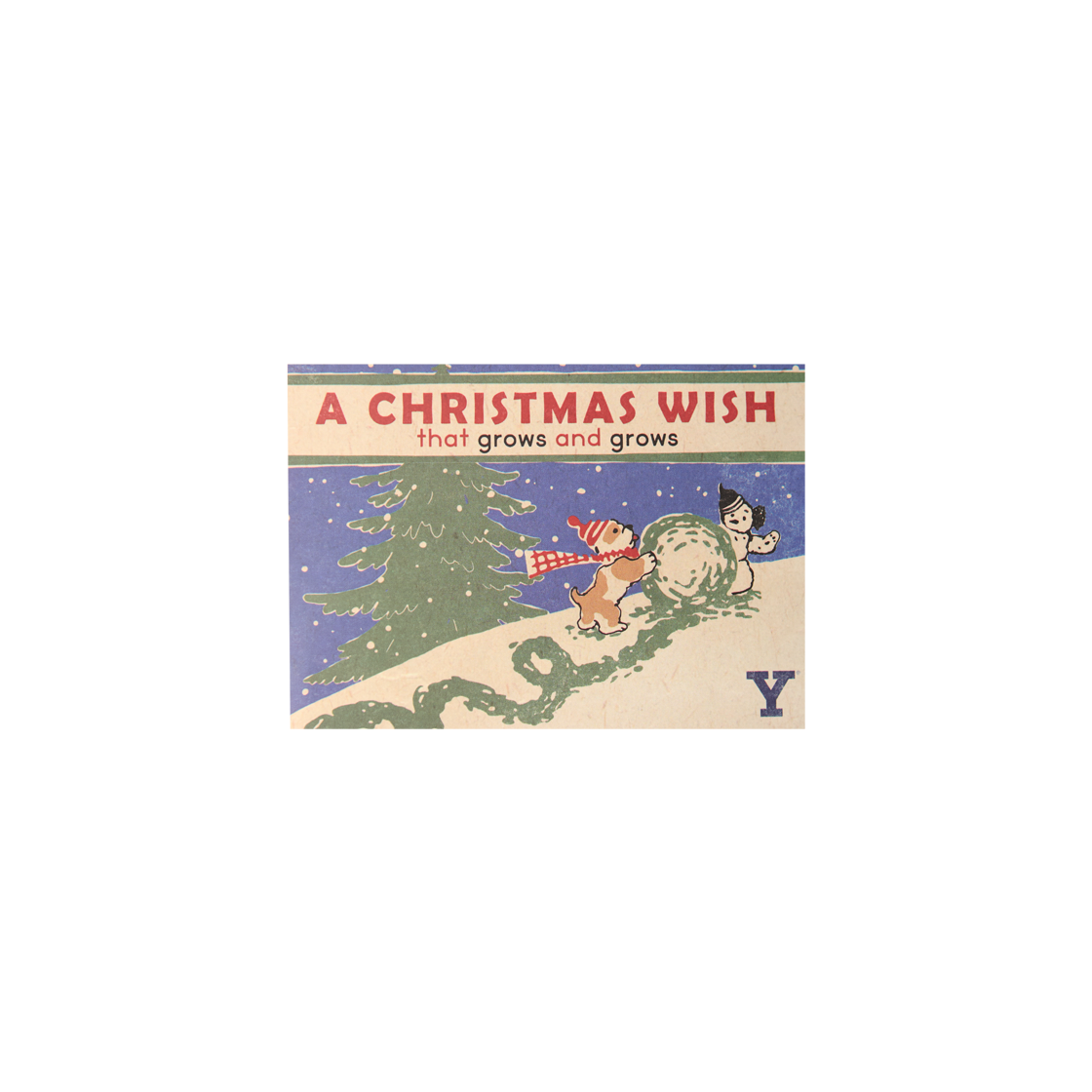 예일 크리스마스 엽서 블루(Yale Christmas Postcard Blue)