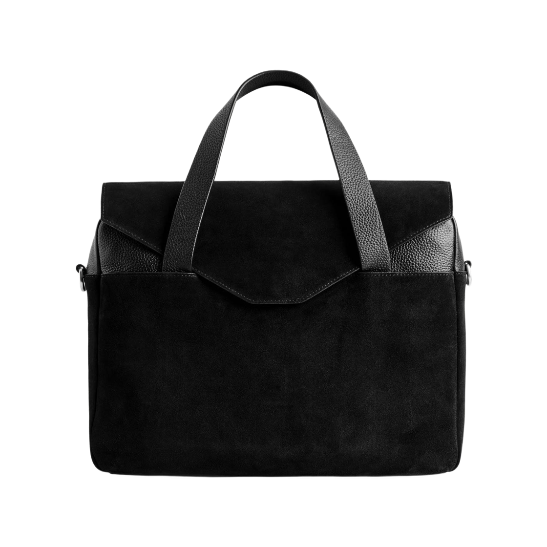 코스 미니멀 브리프케이스 스웨이드 블랙(COS Minimal Briefcase Suede Black) - 1