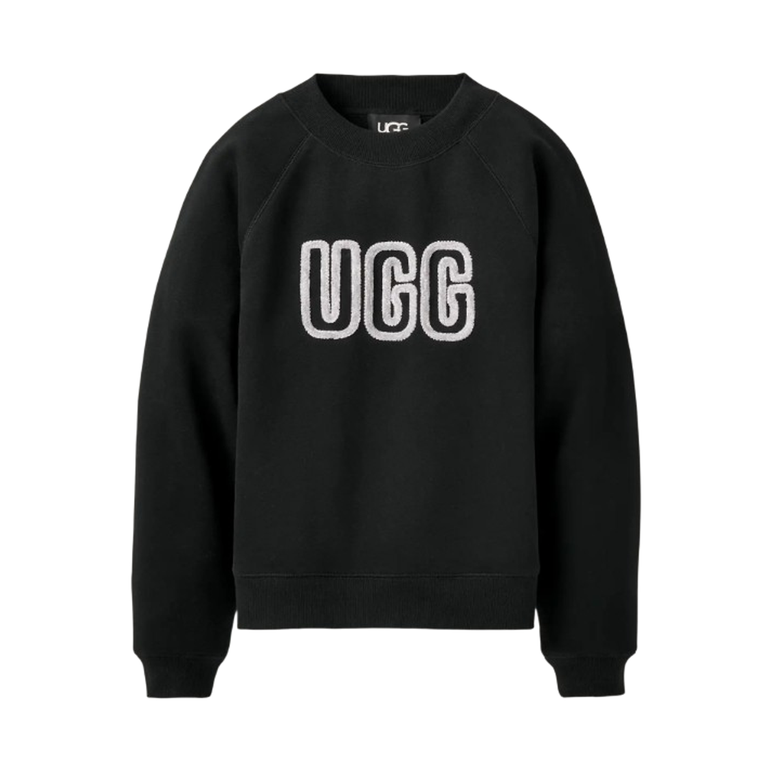 (W) 어그 어그 로고 크루넥 블랙((W) UGG UGG Logo Crewneck Black)