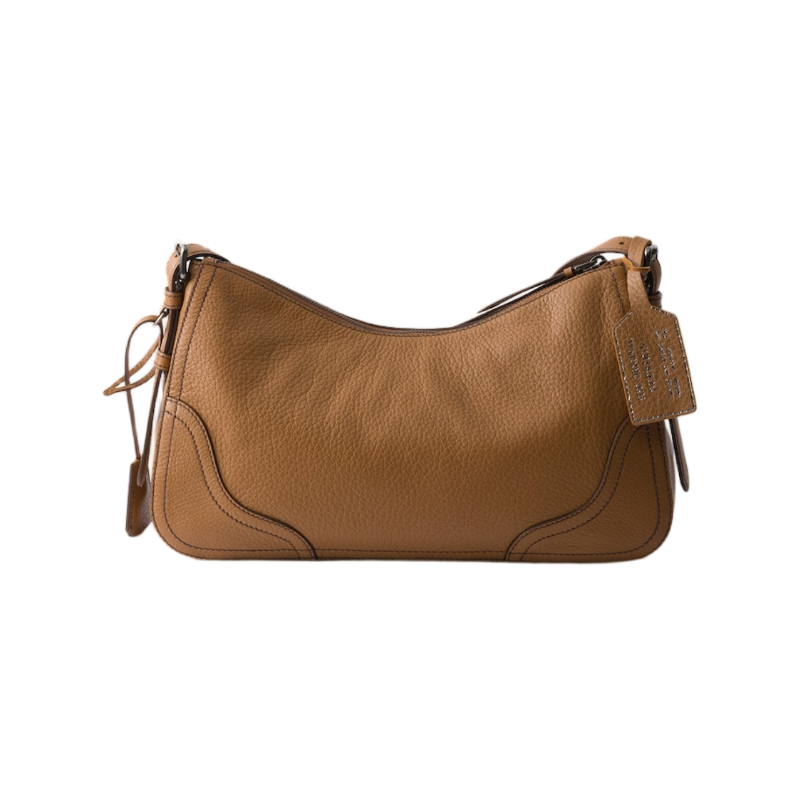 프라다 에이미 라지 레더 숄더백 카라멜(Prada Aimee Large Leather Shoulder Bag Caramel) - 2