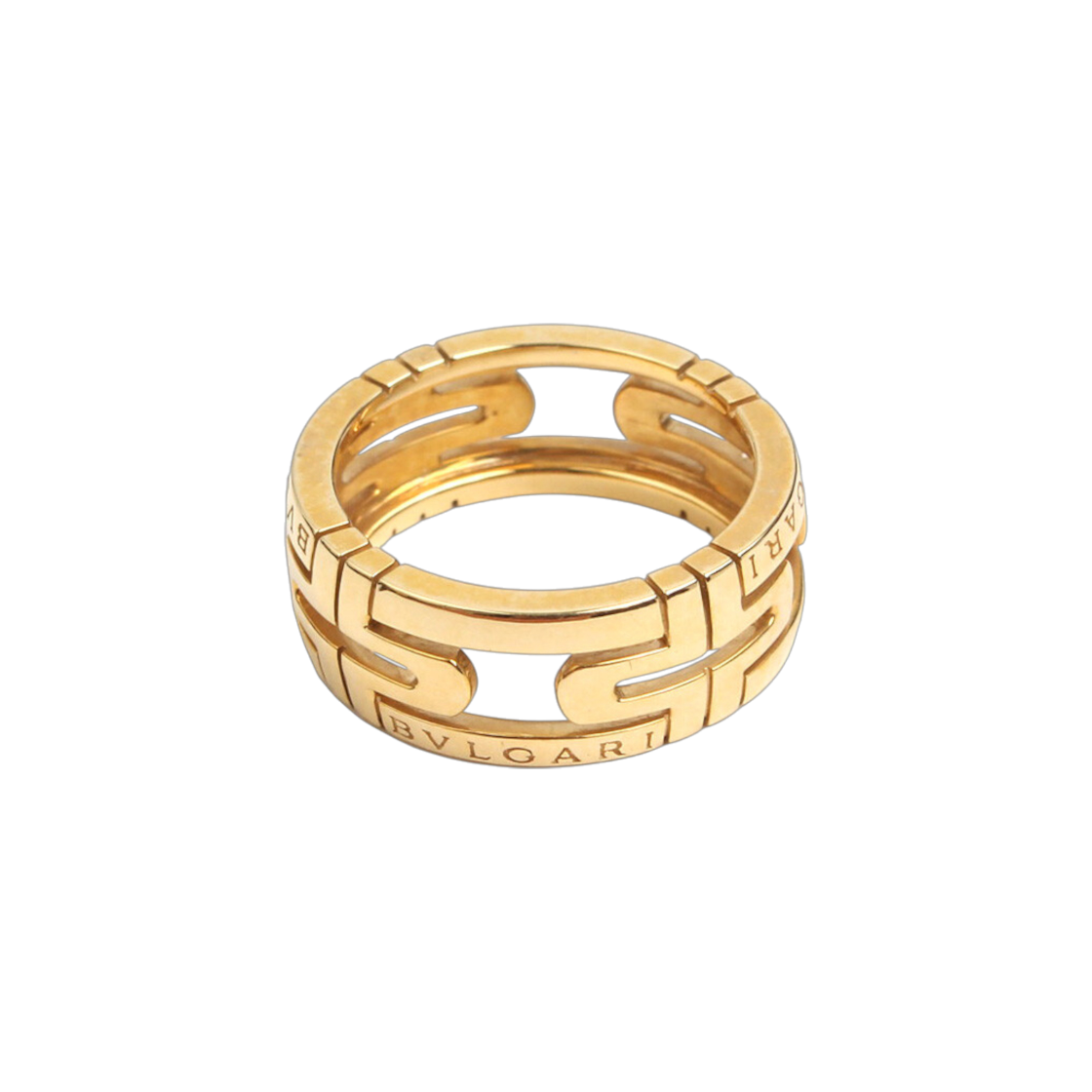IT7HI4VLEP3A Bulgari Parentesi 750 Yellow Gold Ring Size 14