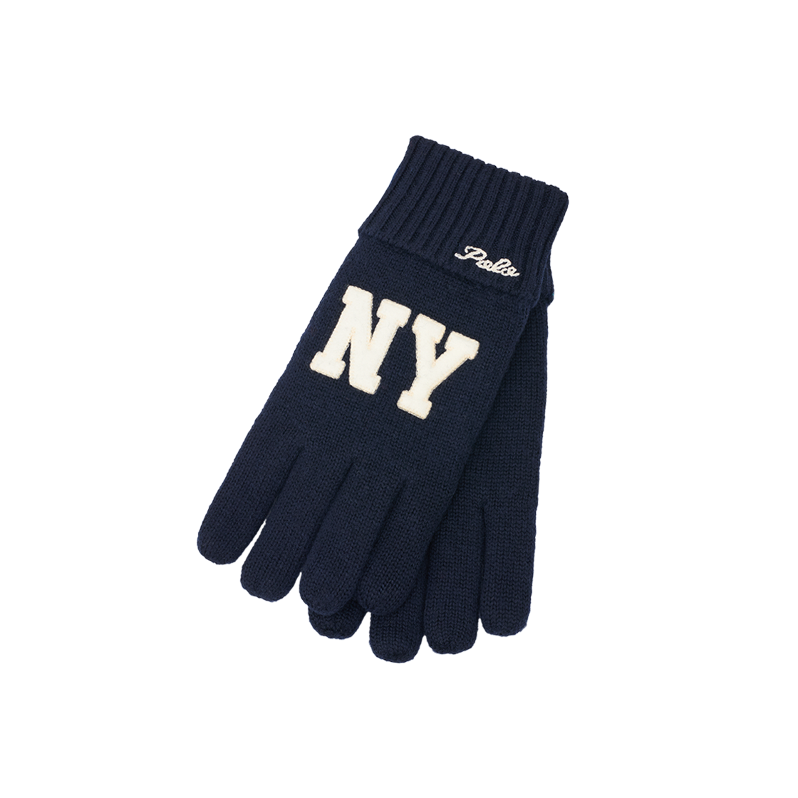 KM6AGV1RL105NY [10%적립] Polo Ralph Lauren NY Patch Fleece Lined Wool Gloves Newport Navy - 26SS