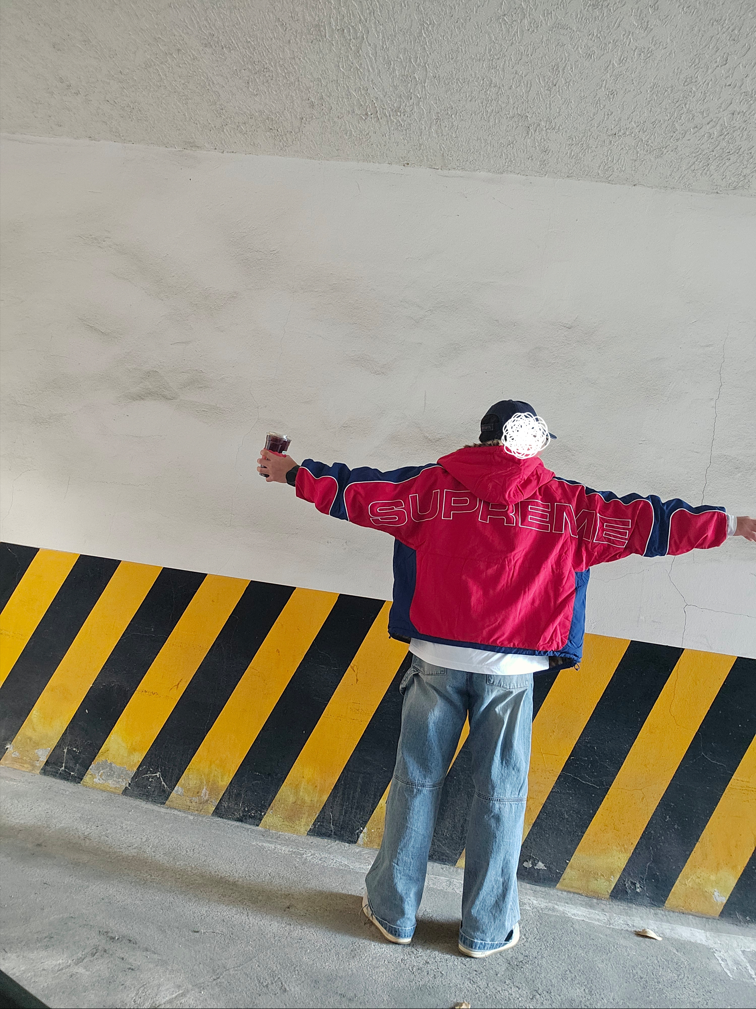 Supreme Faux Fur Reversible Hooded Track Jacket Red - 25SS 착용 스타일 - 1