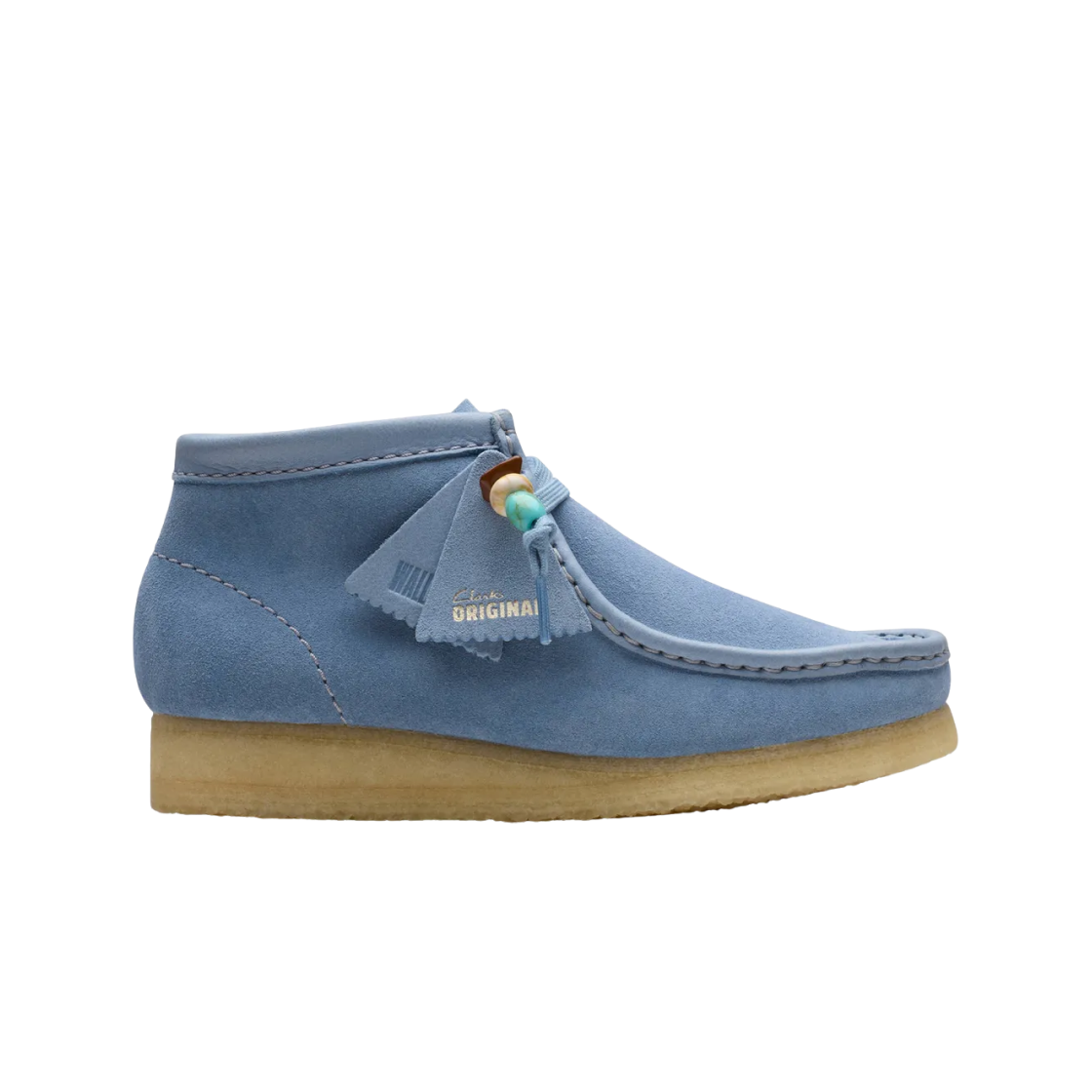 (W) 클락스 왈라비 부츠 파우더 블루((W) Clarks Wallabee Boots Powder Blue) - 1