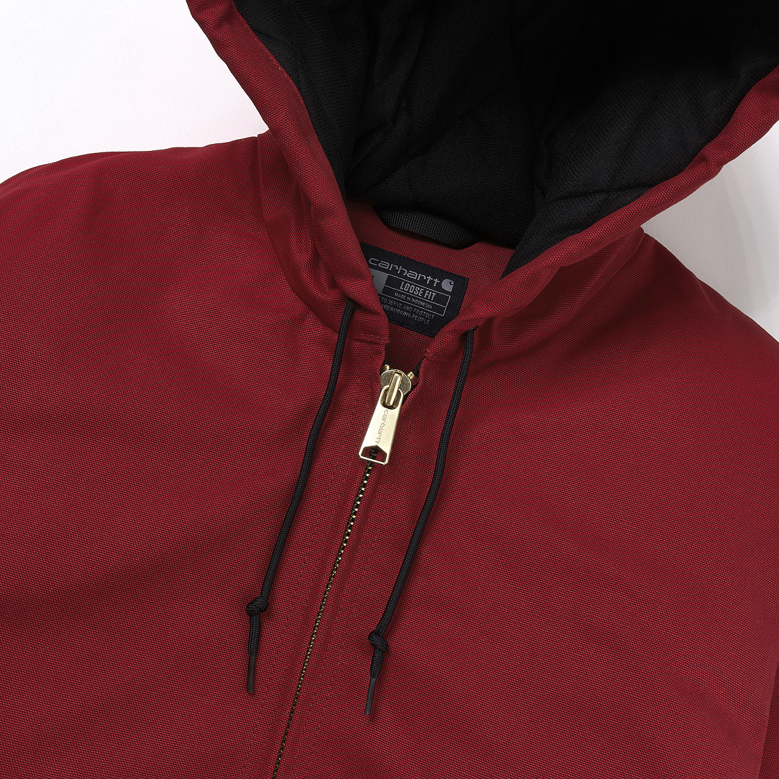 칼하트 루즈핏 레귤러 펌 덕 플란넬 라인드 액티브 자켓 인더스트리 레드(Carhartt Loose Fit Regular Firm Duck Flannel Lined Active Jacket Industry Red) - 3