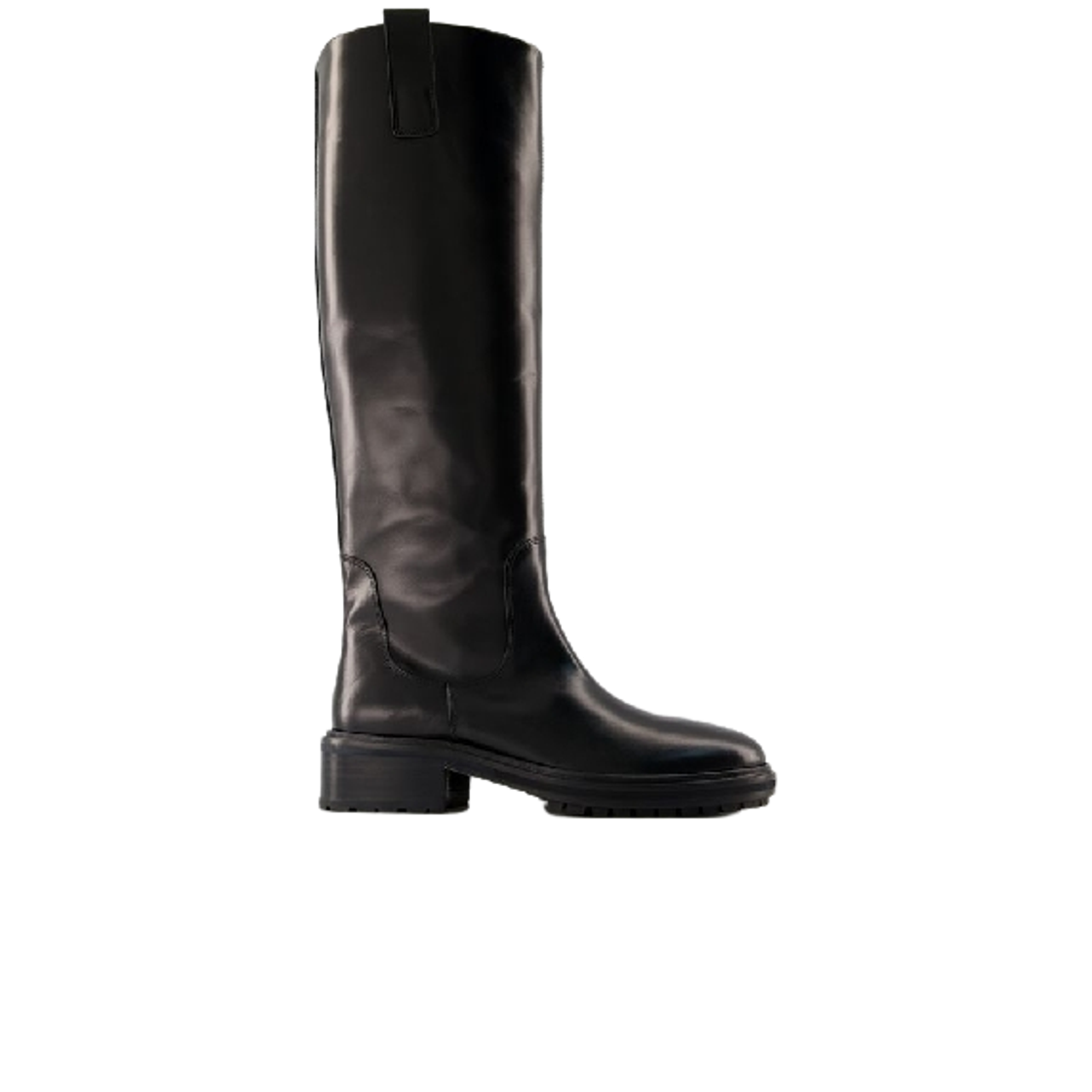 (W) 에이디 헨리 카프 레더 부츠 블랙((W) Aeyde Henry Calf Leather Boots Black)