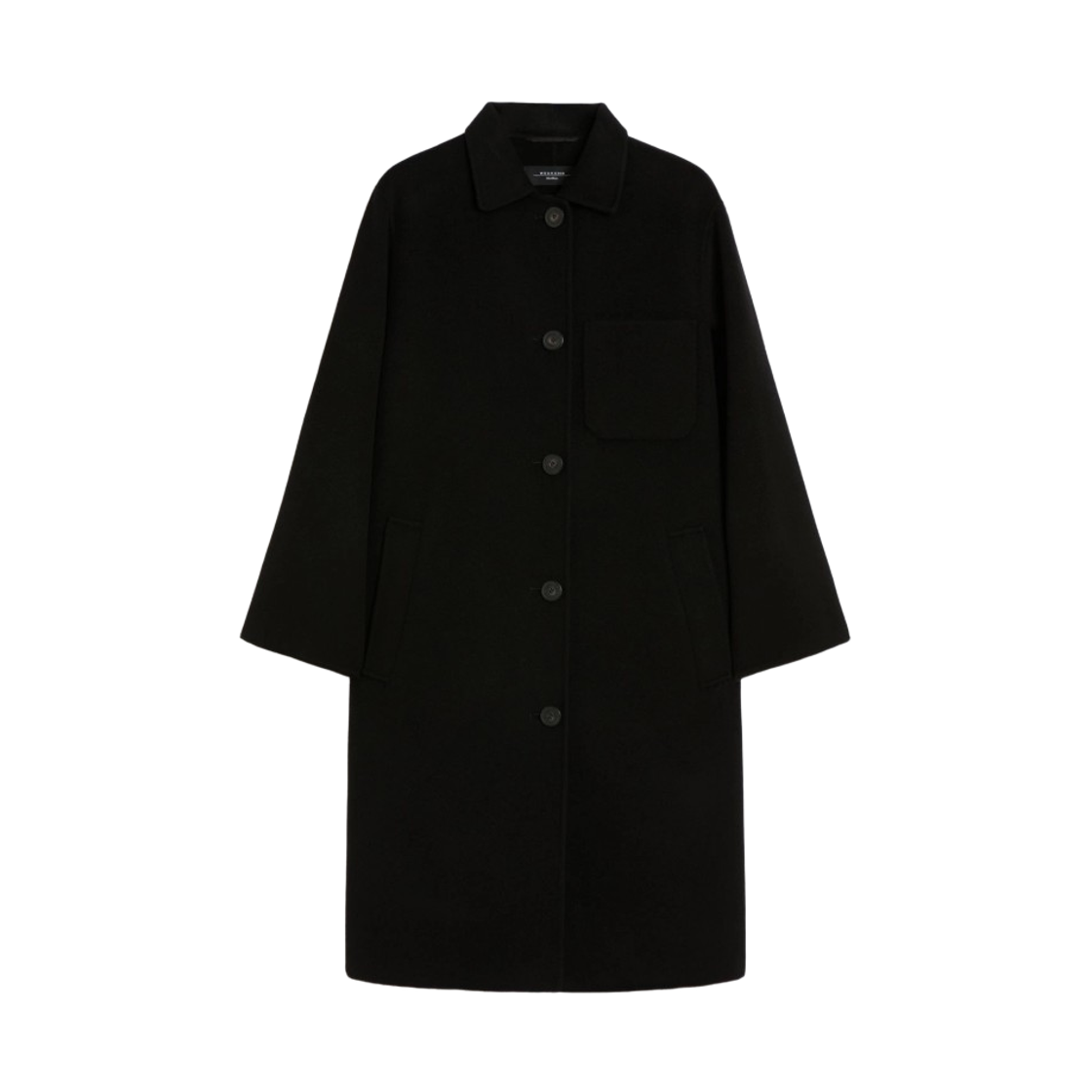 ZENONE-013 (W) Weekend Max Mara Zenone Virgin Wool Coat Black