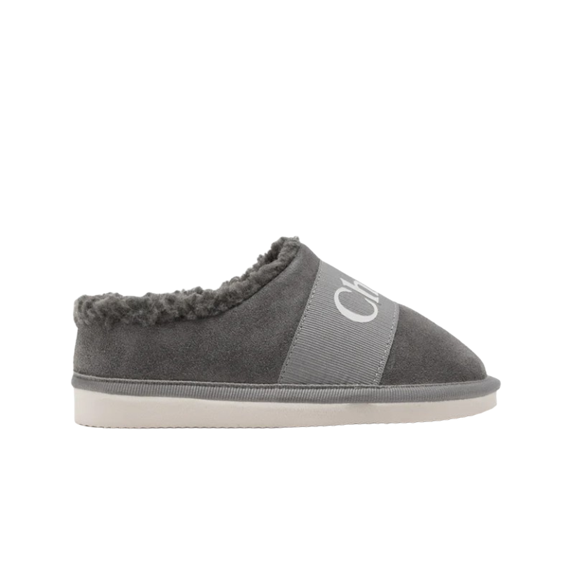 C20692-047 (Kids) Chloe Logo Slip-On Gray