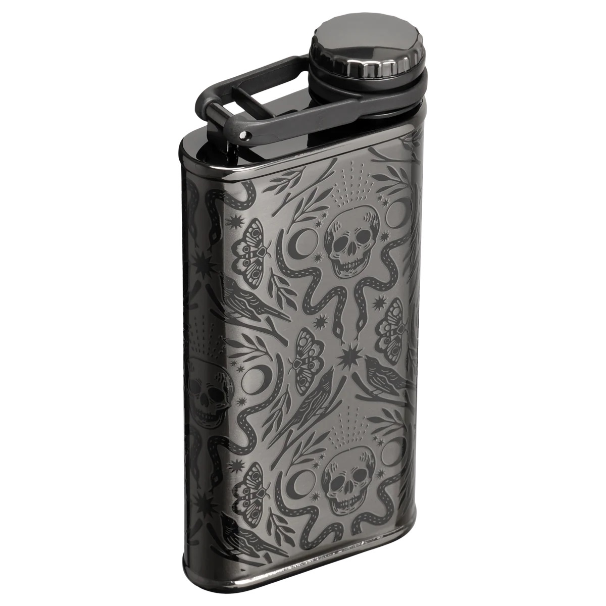 Stanley The Halloween Easy Fill Flask 236ml Deadly Damask 착용 스타일 - 3