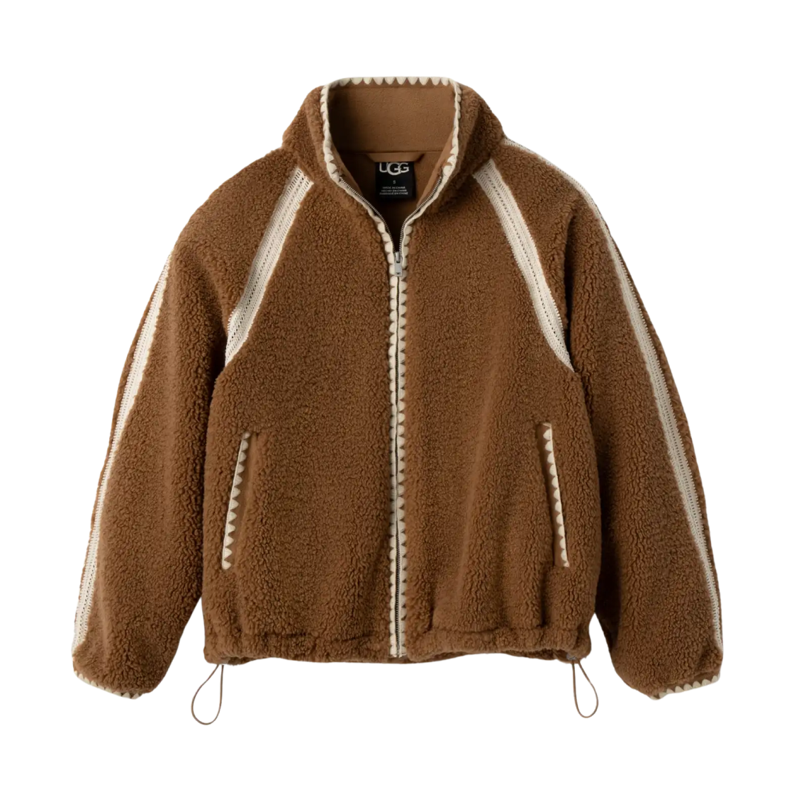 1161670-CHE (W) UGG Nikia Crochet UGGfluff Jacket Chestnut