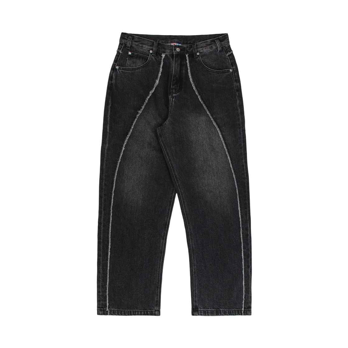 반디 더 핑크 프레이 데님 진 워시드 블랙(Vandy The Pink Fray Denim Jeans Washed Black)