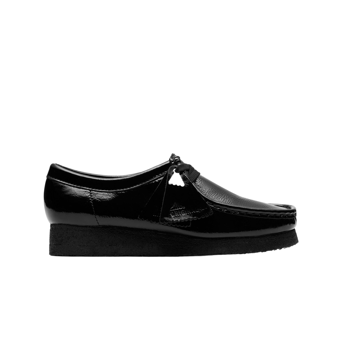 (W) 클락스 왈라비 페이턴트 레더 블랙((W) Clarks Wallabee Patent Leather Black) - 1