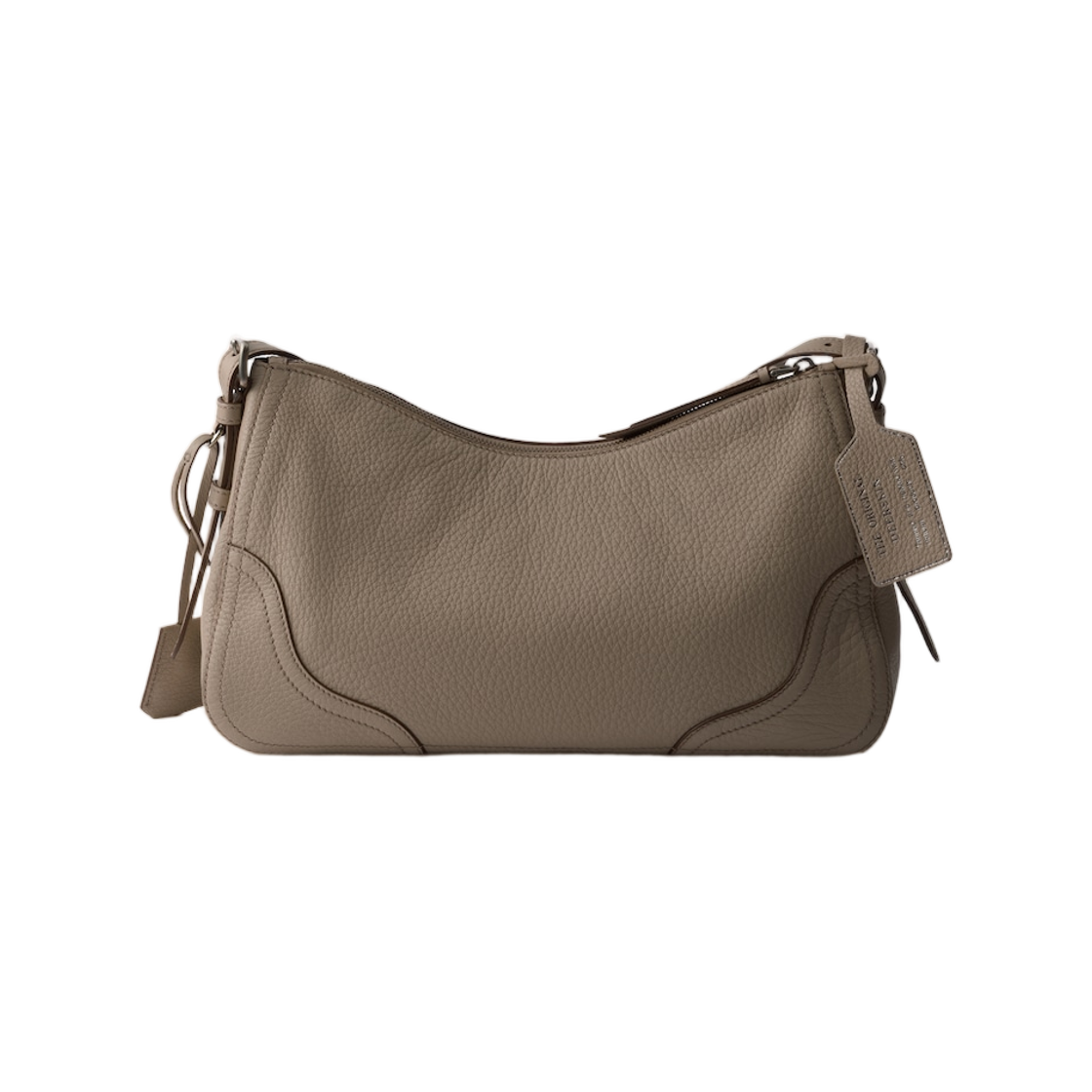 프라다 에이미 라지 레더 숄더백 클레이 그레이(Prada Aimee Large Leather Shoulder Bag Clay Grey) - 2
