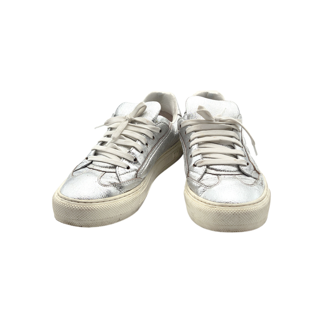 ITRVMOCM39BV Salvatore Ferragamo Gancini Silver Sneakers L562698