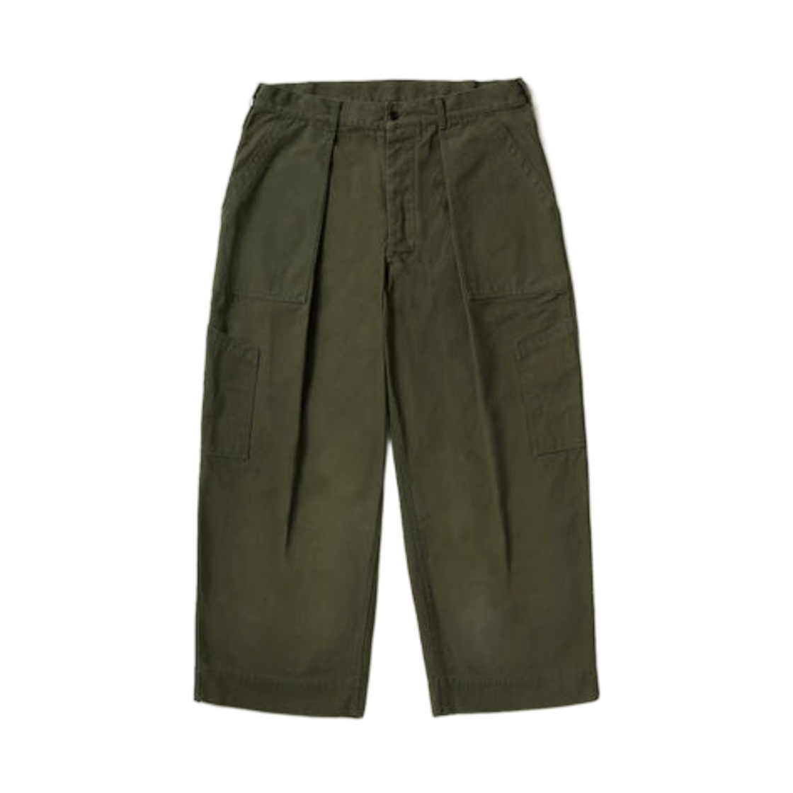 아프레쎄 USAF 헴드 바텀 올리브 - 26SS(A.Presse USAF Hemmed Bottoms Olive - 26SS)