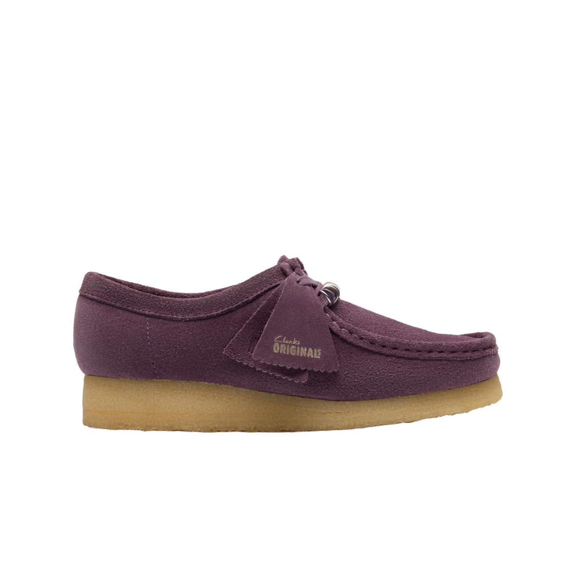 261-83775 (W) Clarks Wallabee Plum Suede