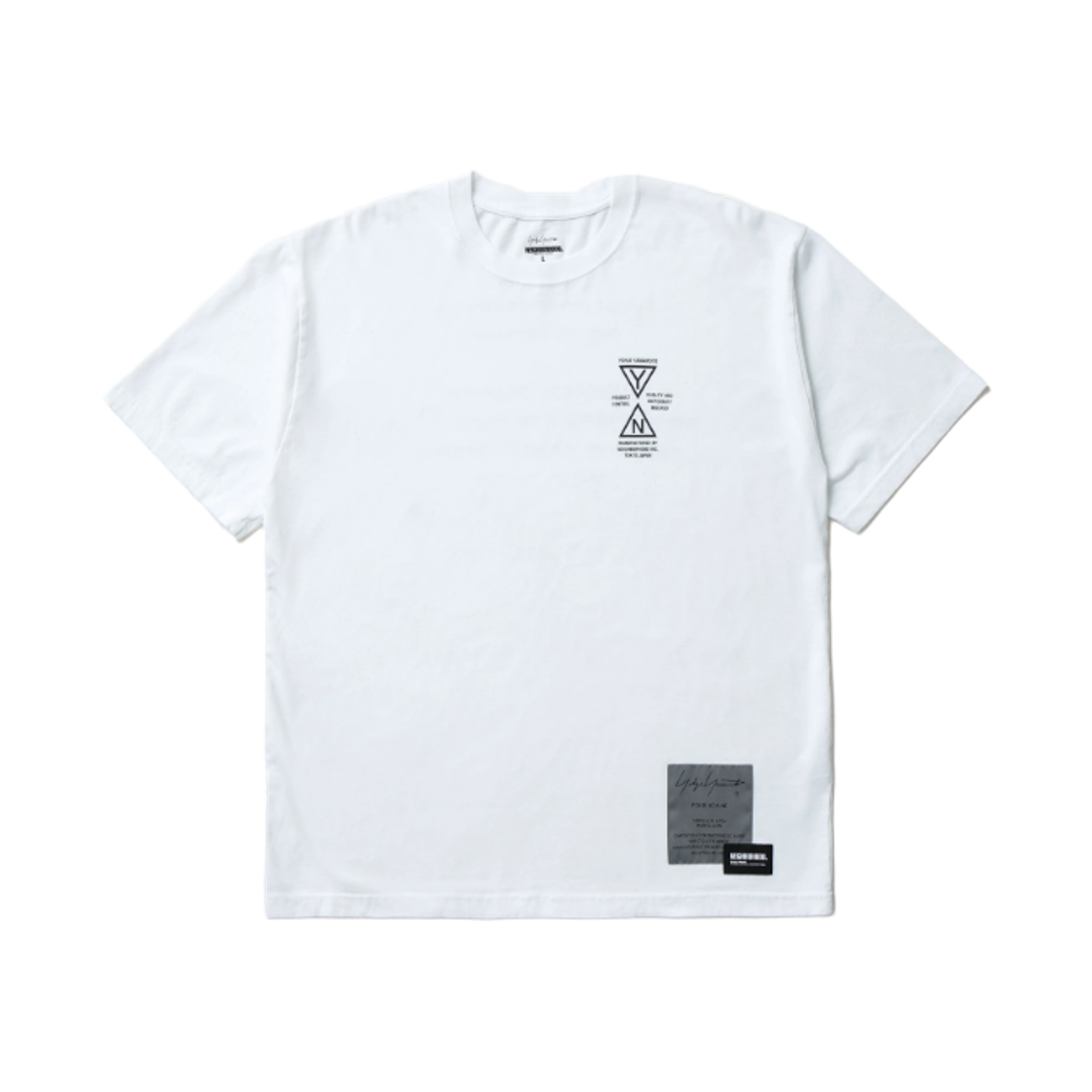 네이버후드 x 요지 야마모토 티셔츠 숏슬리브-1 화이트(Neighborhood x Yohji Yamamoto T-Shirt S/S-1 White)