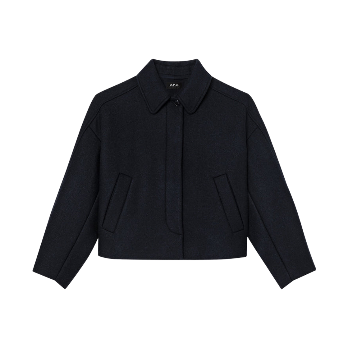 WVBEB-F02990-IAK (W) A.P.C. Becca Jacket Dark Navy Blue