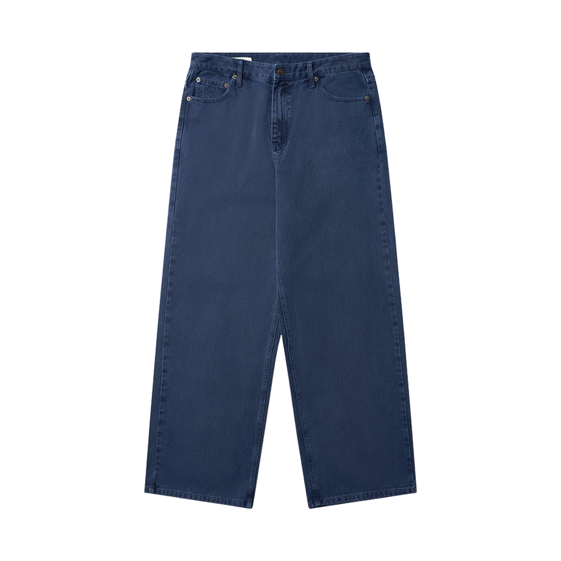 플랫웨이브 인 서울 카인다 피그먼트 루즈핏 팬츠 블루(Flatwave in Seoul Kainda Pigment Loosefit Pants Blue)