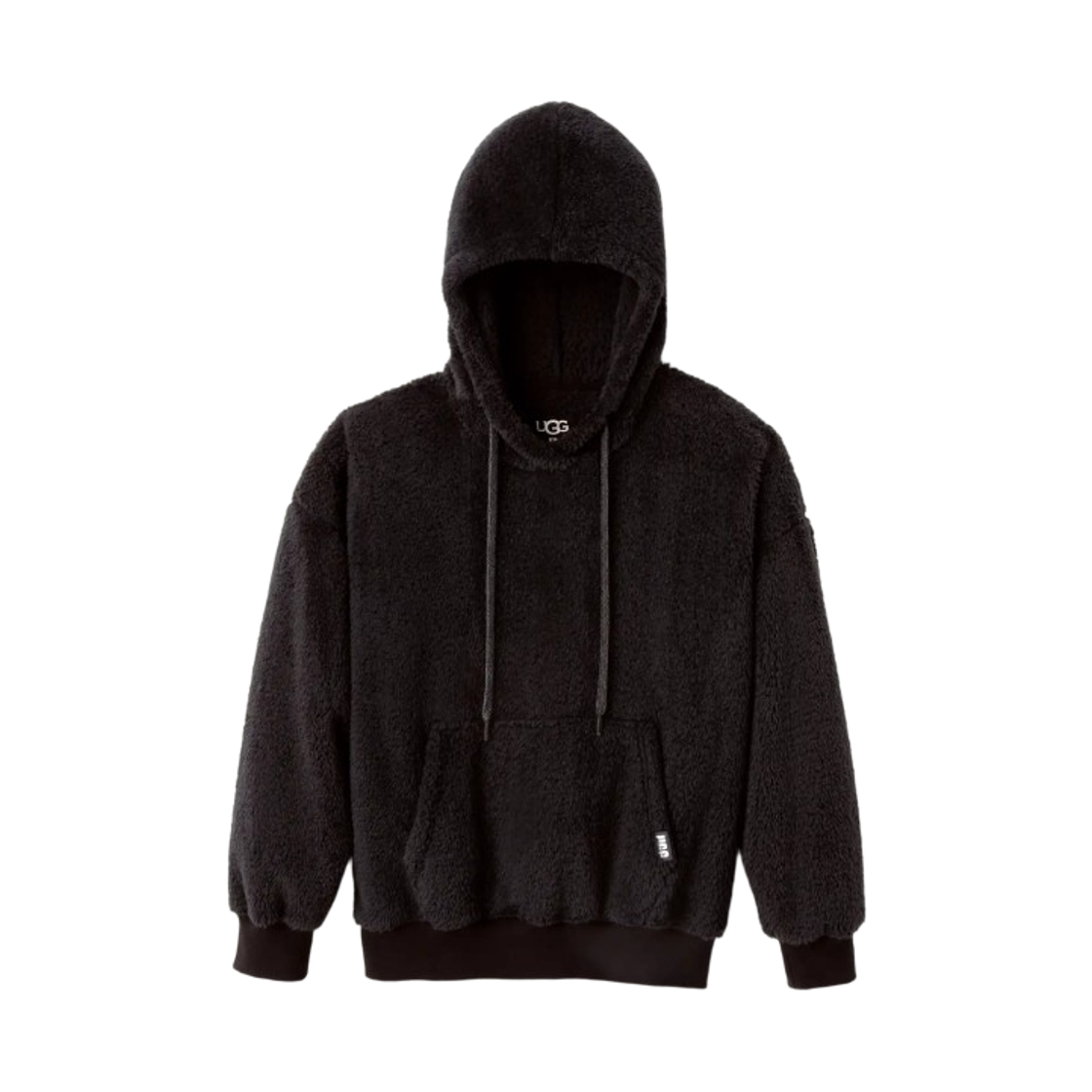1121380-IKBL (W) Ugg Loyra Sherpa Hoodie Ink Black