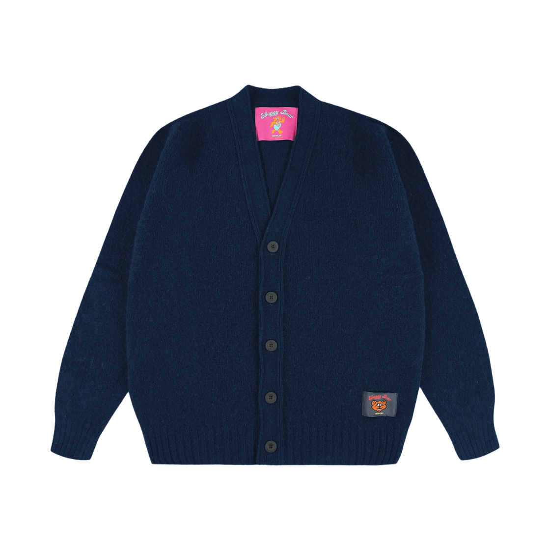 - (W) Howlin Shaggy Bear Cardigan Navy