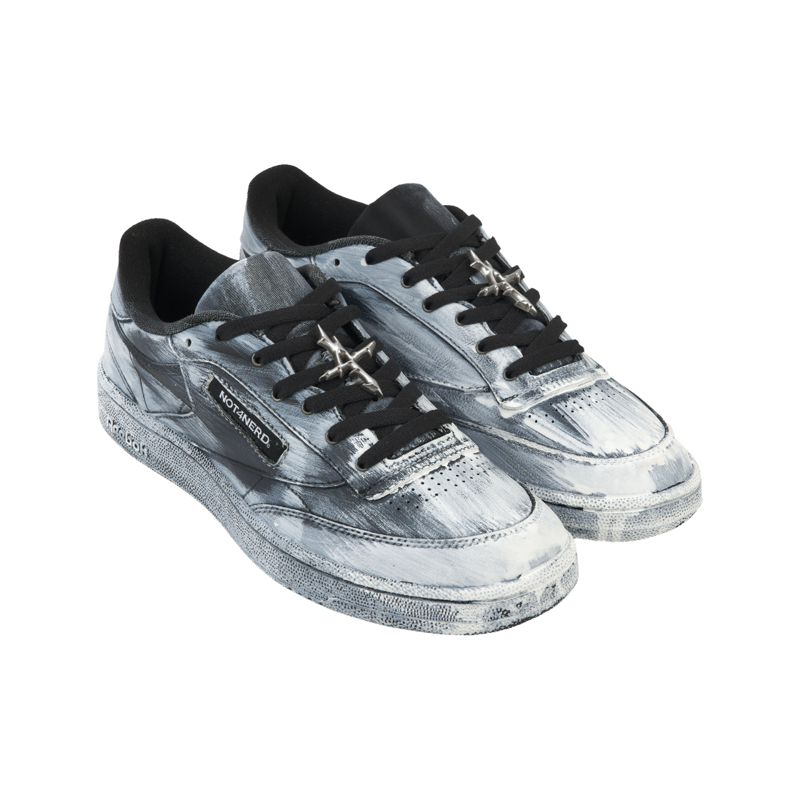 리복 x 낫포너드 클럽씨 85 베일드 블랙(Reebok X NOT4NERD Club C 85 Veiled Black) - 4