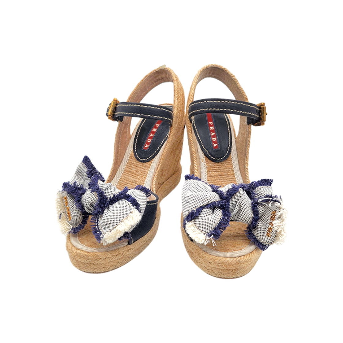 프라다 에스파듀 웨지 샌들 L533119(Prada Espadrille Wedge Sandals L533119)