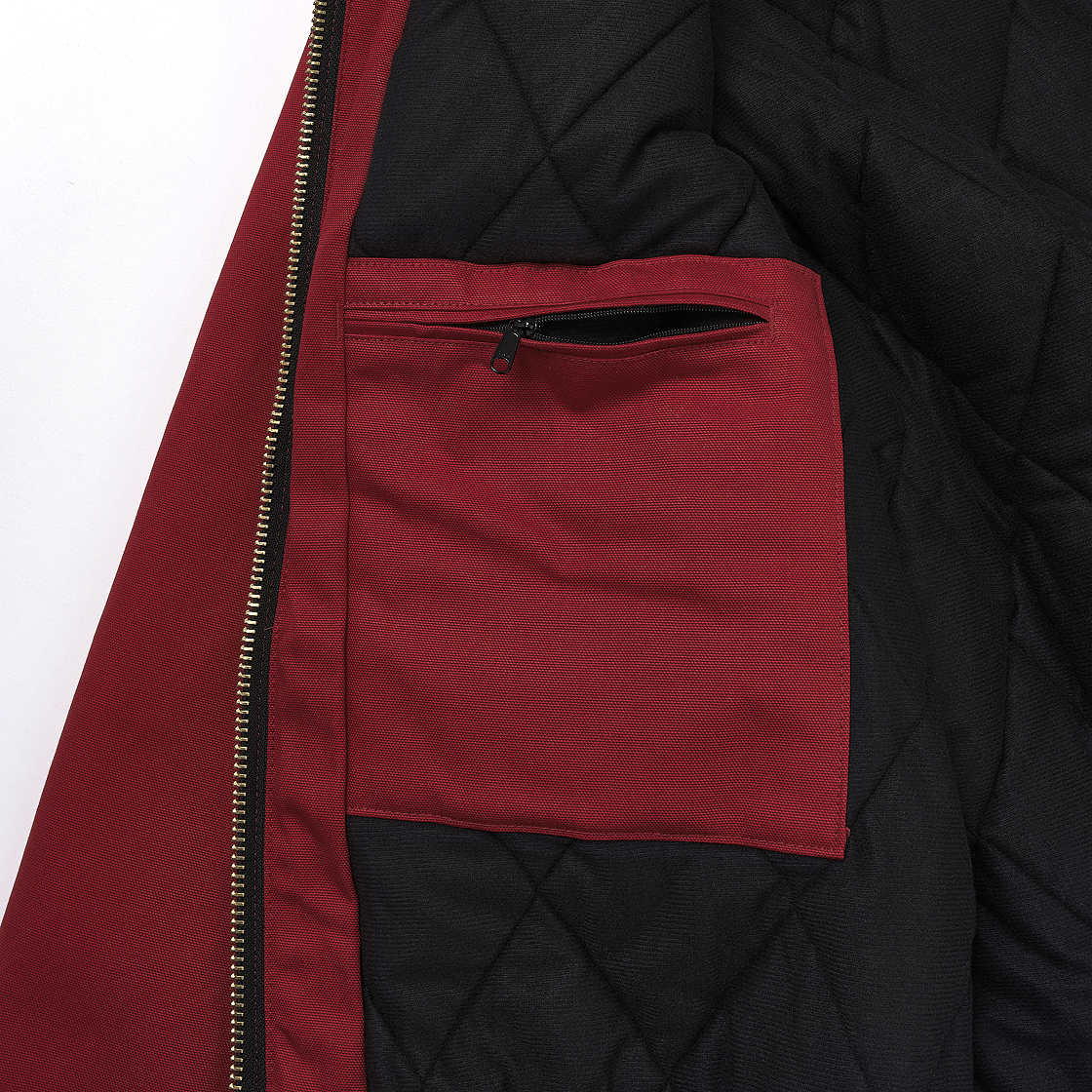 칼하트 루즈핏 레귤러 펌 덕 플란넬 라인드 액티브 자켓 인더스트리 레드(Carhartt Loose Fit Regular Firm Duck Flannel Lined Active Jacket Industry Red) - 5