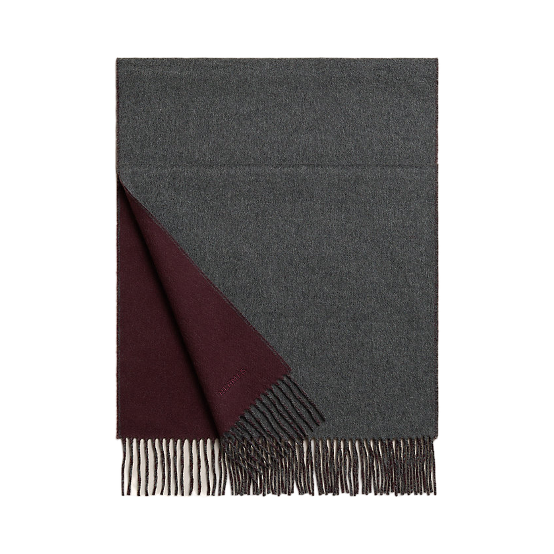 에르메스 렉토 베르소 머플러 그라나 플란넬(Hermes Recto Verso Muffler Grena Flannel)