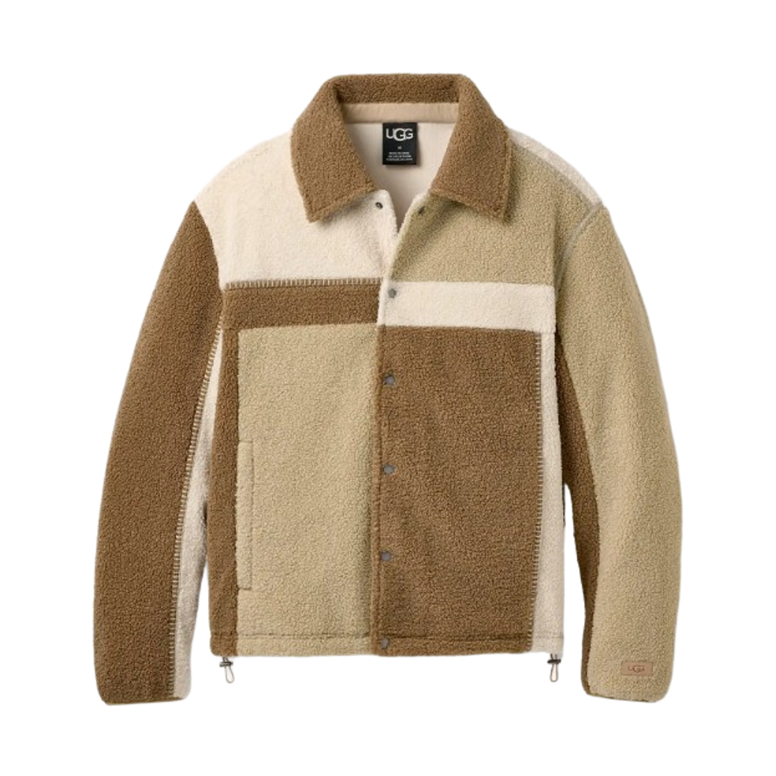 1171492-SNMU UGG Lachlan UGGfluff Jacket Sand Multi