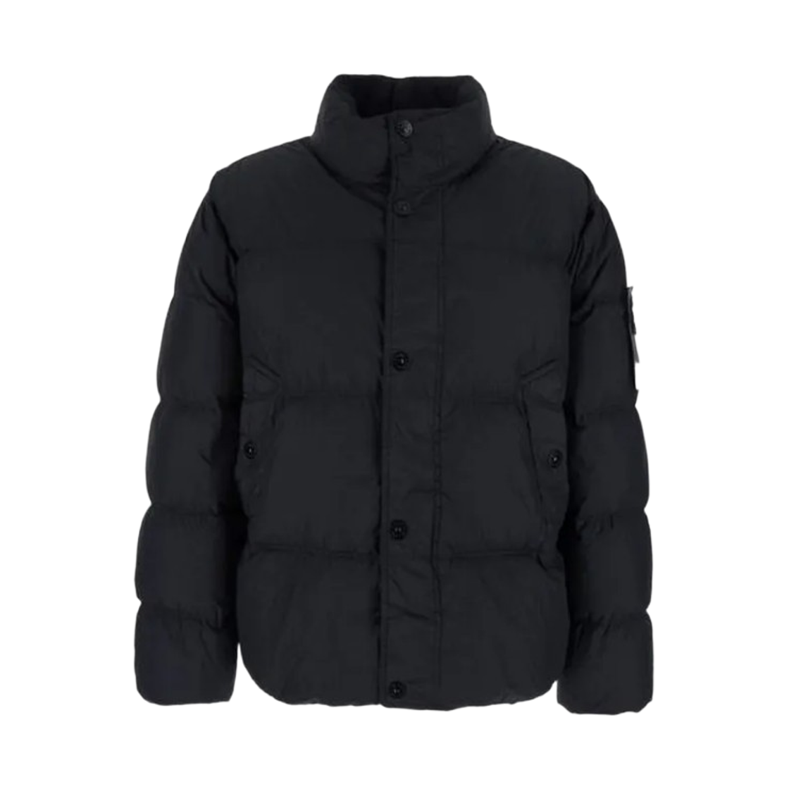 L1S1541001-09S0A23-V0029 Stone Island 4100109 Crinkle Reps NY Down Jacket with Wind Resistance and Anti Drop Black - 26SS