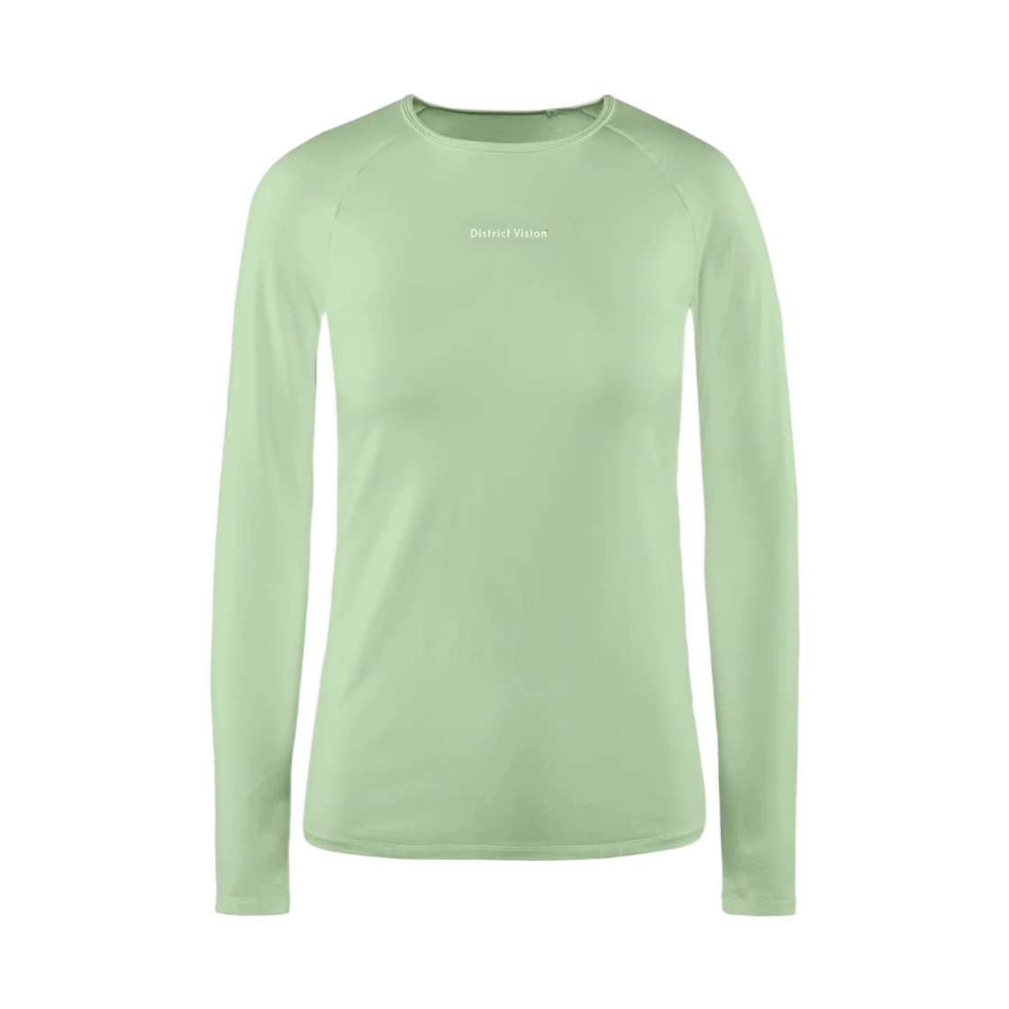 DVW0009-D-PIST District Vision Ultralight Aloe Long Sleeve Fitted T-Shirt Pistachio