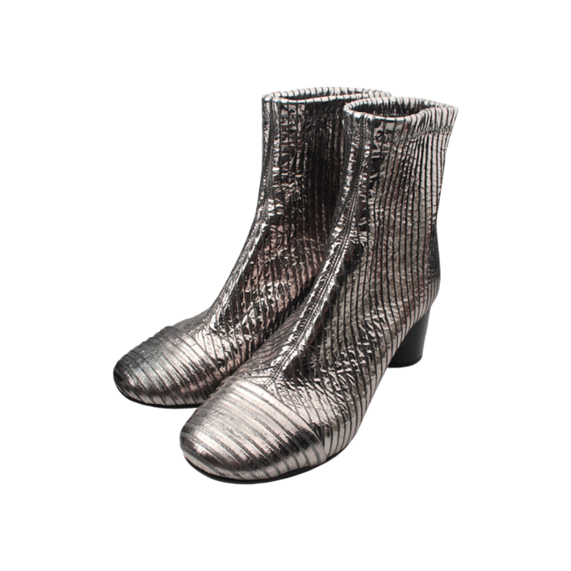 이자벨 마랑 실버 골지 앵클부츠 235(Isabel Marant Silver Ribbed Ankle Boots 235)