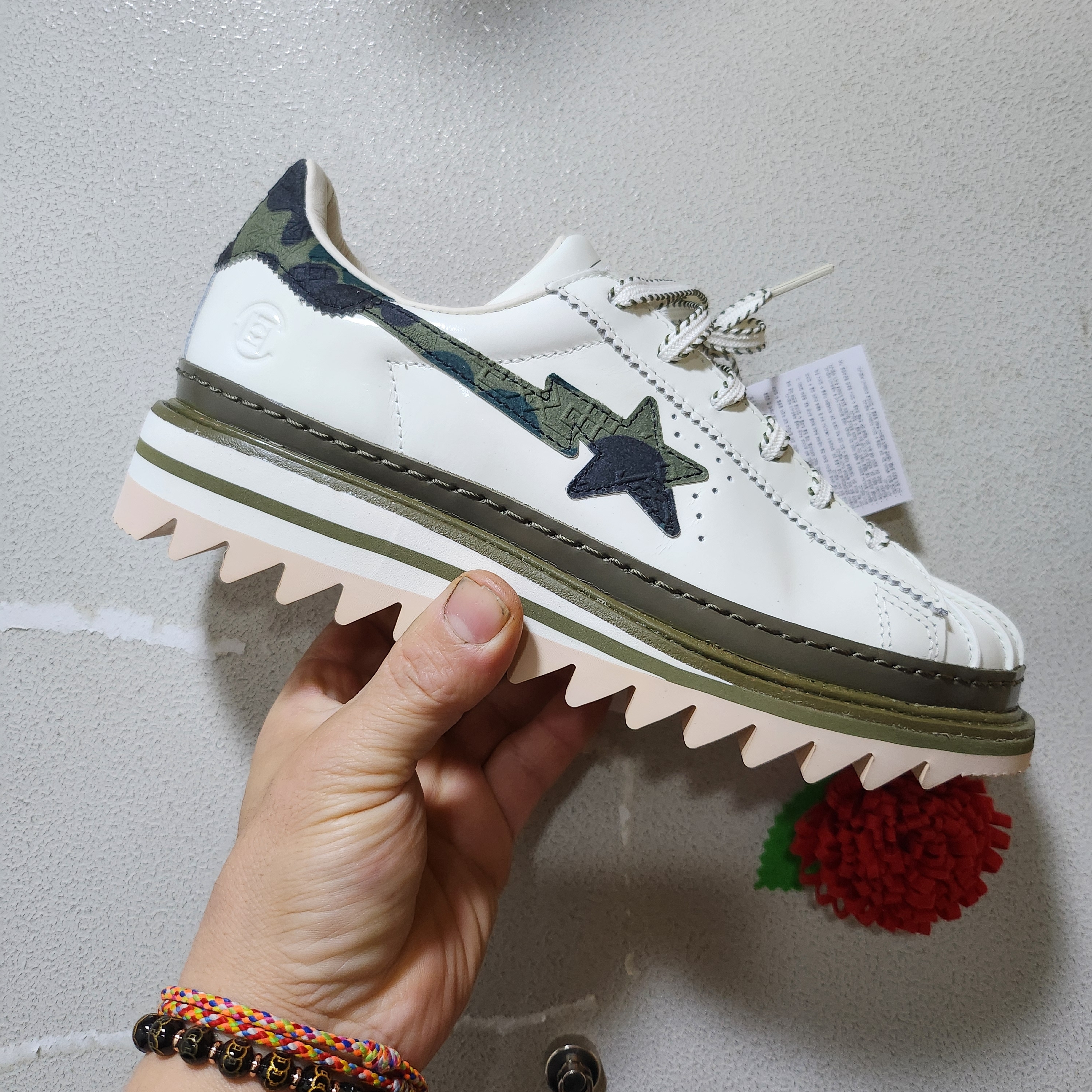 Adidas x BAPE x Edison Chen Clot Superstar Off White Branch 착용 스타일 - 1