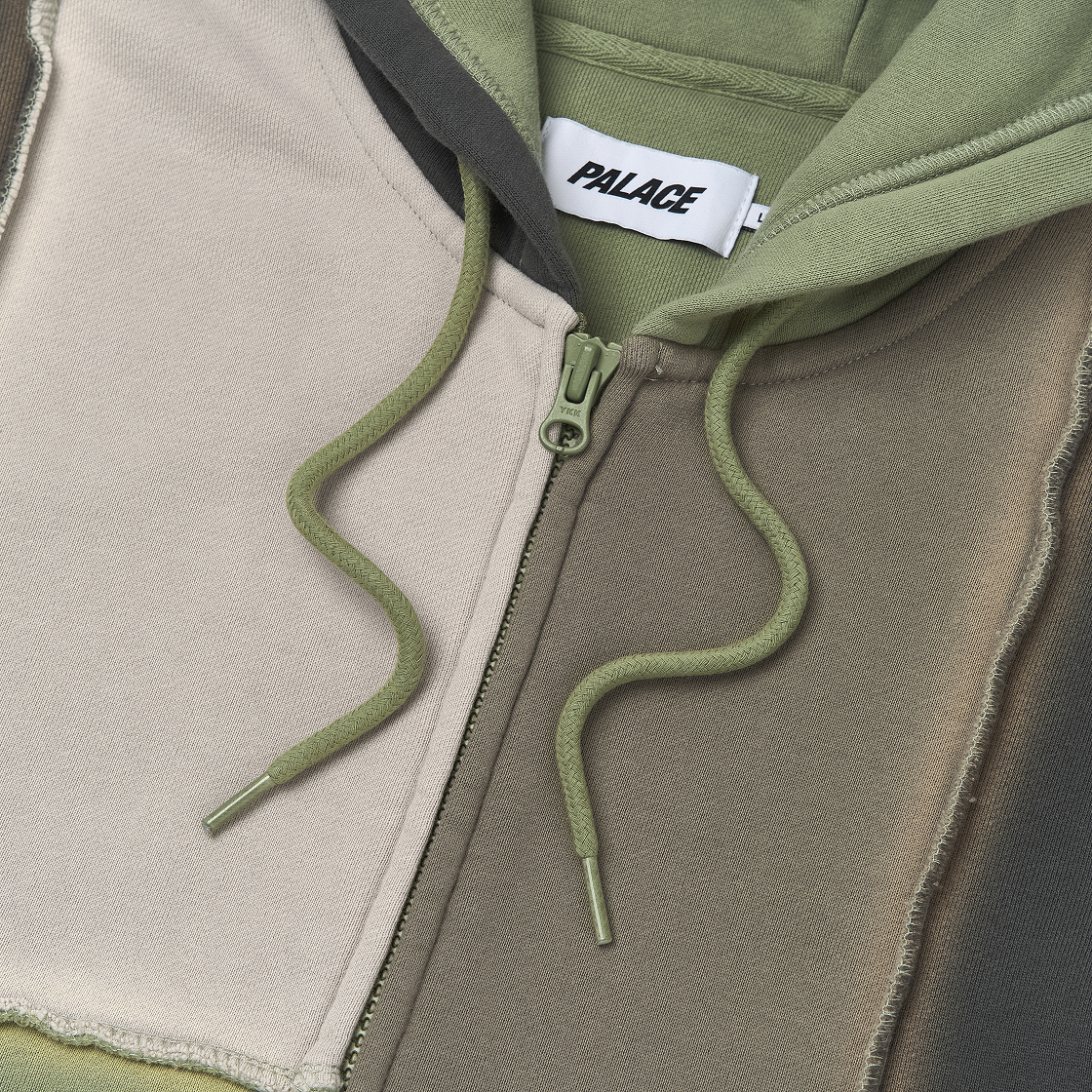 팔라스 패치 미 업 집 후드 멀티 카키 - 24FW(Palace Patch Me Up Zip Hood Multi Khaki - 24FW) - 3